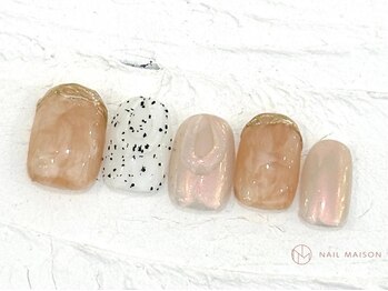 ネイルメゾン 池袋店(NAIL MAISON)/ニュアンスミラー¥7800