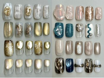 ロウズネイル 新小岩南口店(LOEWS NAIL)の写真/≪毎月新作デザインが続々登場≫たくさんのサンプルからお気に入りを見つけて...お持ち込みデザインも◎