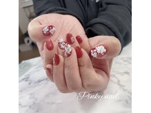 ピンキーネイル(Pinky nail)/手書きフラワーアート