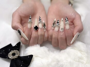 フォルチュンヌネイル 横浜天王町店(fortune nail)/千鳥柄ネイル