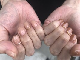 ☆シンプル☆ちぐはぐネイル☆