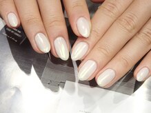 キャミ ネイル(CAMMY NAIL)/白のオーロラネイル