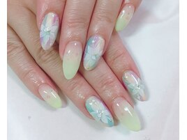 フラワーネイル ジェルネイル
