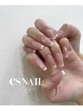 エスネイル 新宿西口店(es NAIL)/ベビーピンクフレンチ
