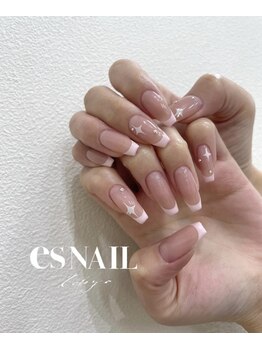 エスネイル 新宿西口店(es NAIL)/ベビーピンクフレンチ