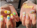 ぷっくりフラワーネイル☆