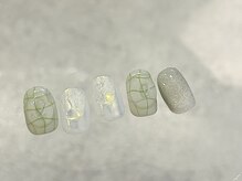 ラクネイル 浦和店(raku nail)/オーロラぷっくりネイル