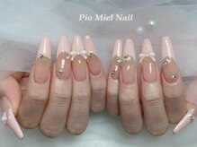 ピオミエルネイル 新宿(pio miel nail)/愛されピンクネイル