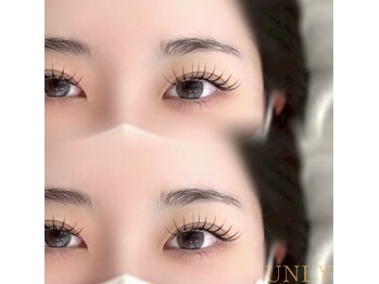 アンリー 岡崎駅前店(UNLY)の写真/刺激が気になる方にも◎LEDマツエクで濃さもボリュームも叶える、印象的な目元へ。