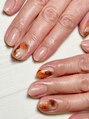 カコラネイル(kacola nail)&nbsp;ニュアンスアート奥からのキラキラが可愛いデザインです