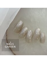 ネイルズガーデン(NAILS GARDEN)/シンプルニュアンスネイル