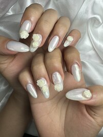 トレンド/パールホワイトネイル