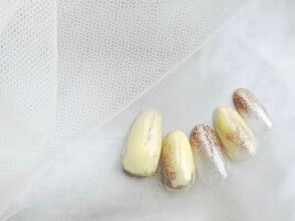 イエローニュアンスネイル