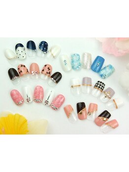 ショートネイルデザインが豊富