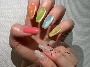 ツイン(twin.)/サマーガラスマグネット×オプ有