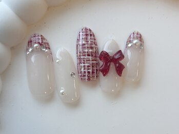 ツイードネイル/7000円