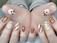 グランスネイル(glance nail)/ツイードフレンチ