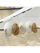 ネイルサロン クイル(QUILL)/１月ホワイト（３）