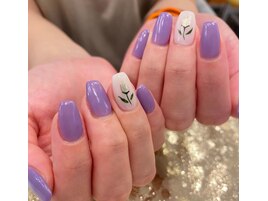 ミラーチューリップネイル