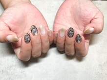 プルメリア(Plumeria)/【ハンド】モノトーン×フラワー