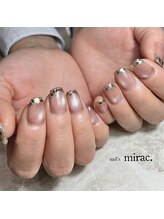 ネイルズミラク(nail's mirac.)/ガラスフレンチネイル