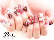 ネイルコレクション ピンク(Nail Collection Pink)/チョコ★3Dくま★キルティング