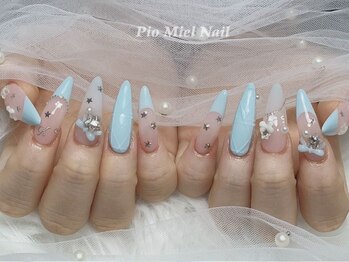 パステルブルーネイル