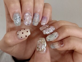 ニコルネイル(nicole nail)の写真/飽きさせないDesign表現がSNSで人気*リボンや流行りのパーツ/マグネット/豊富なカラーも____。渋谷/表参道