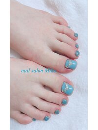 フットネイル　ブルー　6100円