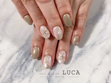 ネイルアトリエルカ(nail atelier LUCA)/M-926 大人ミラーリボンネイル