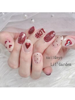 リルガーデン 新宿南口(Lil' Garden)/ハートバレンタインネイル