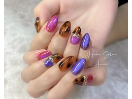 偏光マグネット＆べっ甲ネイル