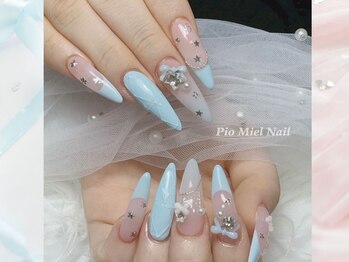 パステルブルーネイル