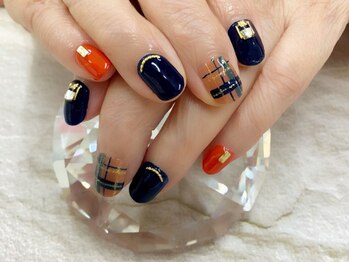 プルミエ ネイル(Premier Nail)/秋チェック★お持込みデザイン
