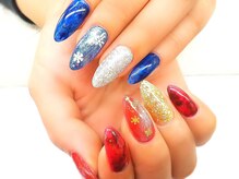 ネイルサロン シェル(Nail Salon SHELL)/雪＆べっ甲ネイル
