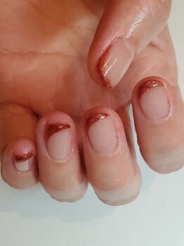 ロマンティコネイルズ(Romantico Nails)/マグネット斜めフレンチ☆