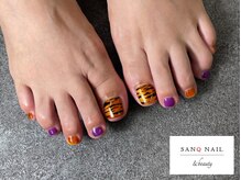 サンクネイル アンド ビューティ(SANQ NAIL & beauty)/ハロウィンゼブラフット