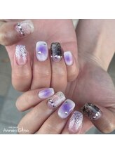 ネイルサロン アニーアンドジーノ(NAIL SALON Annie&Gino)/チークとリースネイル