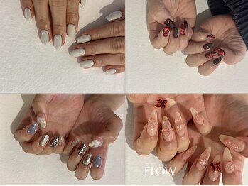フロウネイル(Flow nail)の写真/【冬を指先から纏える！】季節やイベントをより楽しめる思い出に残るネイルに★ひと癖あるデザインが豊富◎