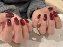 秋色ニュアンスネイル