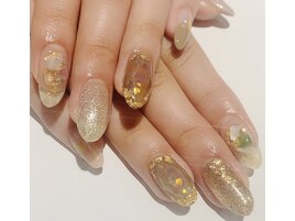 ニュアンス宝石ネイル