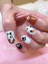 アールローズ(R-rose)/猫ちゃんネイル