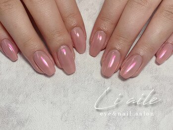 リエル(liaile)/ピンクオーロラネイル
