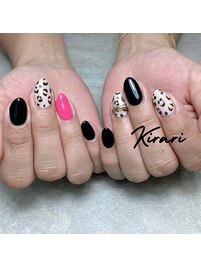 ヒョウ柄ネイル