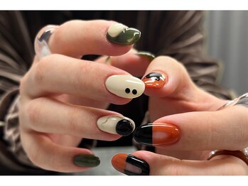 クロ(CULO)/個性派ちぐはぐnail