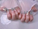 やり放題チップ長さ出しネイル