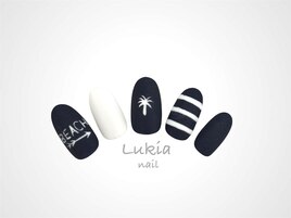 マットブラック　アートネイル