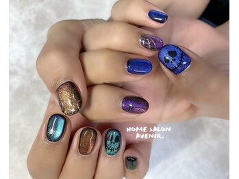 ホームサロンアヴニール(Home Salon Avenir.)/ハロウィンマグネットネイル