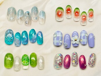 キャンアイドレッシー 三鷹ネイルサロンの写真/【定額デザイン各種】トレンドを抑えた定額コースで,いつでも指先美人に♪カラーチェンジOK!