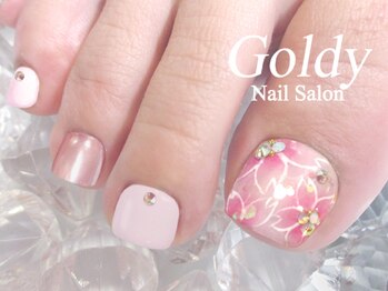 ネイルサロン ゴールディ(NAIL SALON GOLDY)/FOOT華やかコース